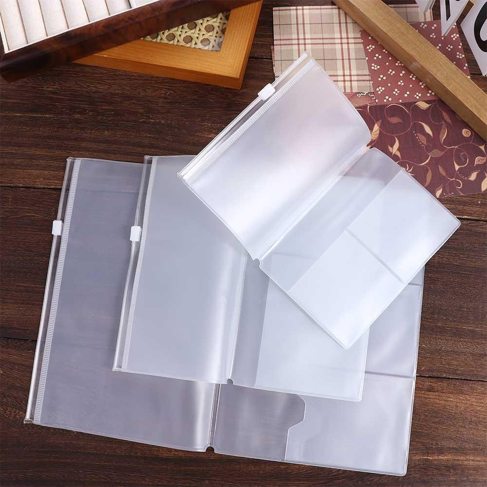 Vintage Leather Journal Notebook - 미도리 여행자용 거치대 보관 포켓 노트북