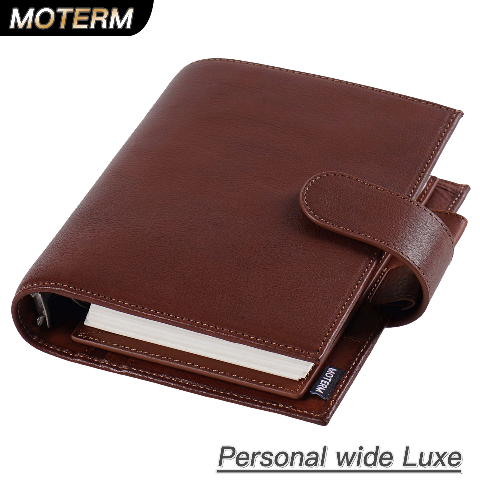 Vintage Leather Journal Notebook - Moterm 풀 그레인 야채 무두질 가죽