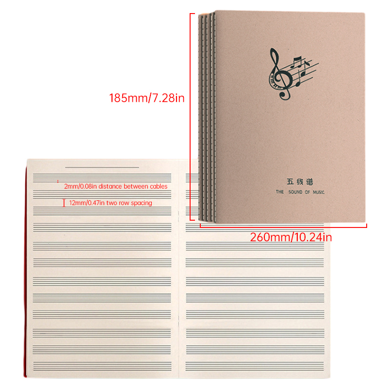18장 음악 연습 노트 범용 피아노 바이올린 5줄 노트 - Blank Sheet Music Notebook 리뷰 및 가격