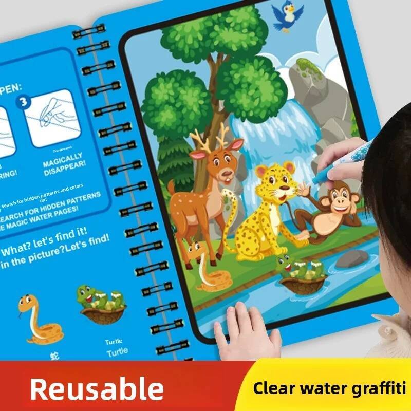 몬테소리 장난감 마법 물 그림책 재사용 가능한 색칠 공 - Reusable Water Magic Coloring Book 리뷰 및 가격
