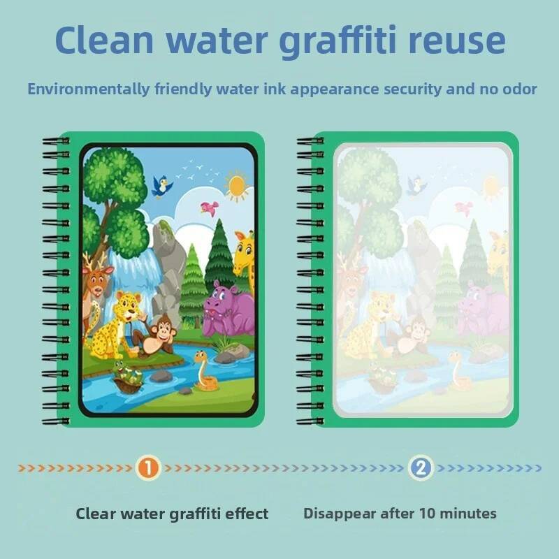 몬테소리 장난감 마법 물 그림책 재사용 가능한 색칠 공 - Reusable Water Magic Coloring Book 리뷰 및 가격
